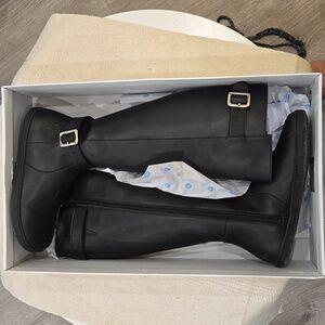 Shapen Glam Barefoot Vegan Tall Black Boot Size 7